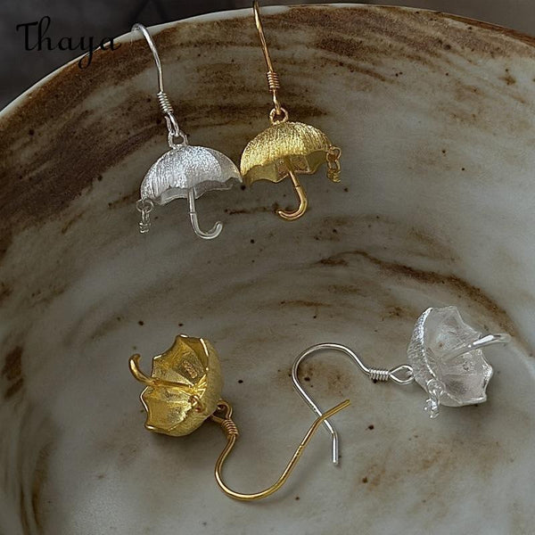 Thaya S925 Silver Umbrella Drop Earrings