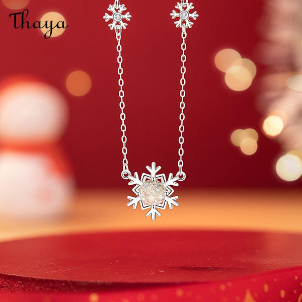 Thaya S925 Silver Snowflake  Necklace