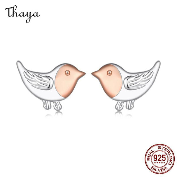 Thaya S925 Silver Bird Stud Earrings