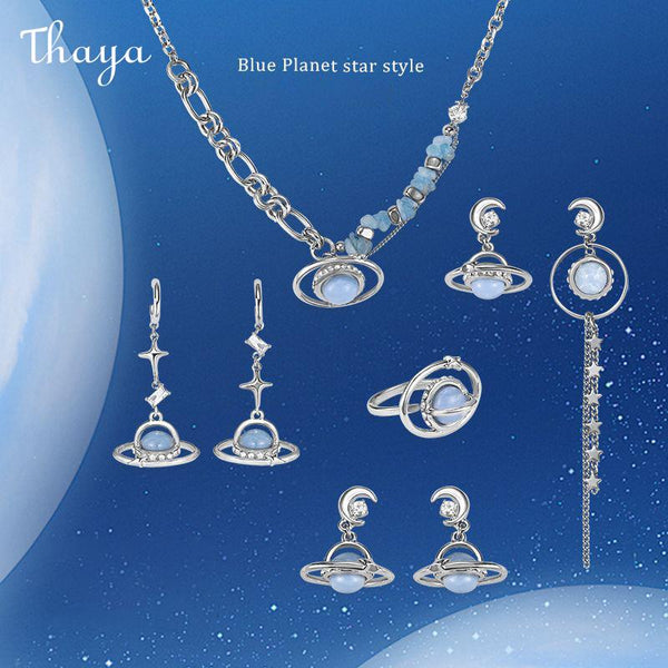 Thaya  Sweet Cool  Blue Planet Style Jewelry Set