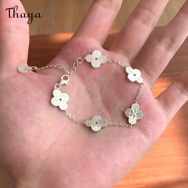 Thaya Clover Charm Delicate Bracelet