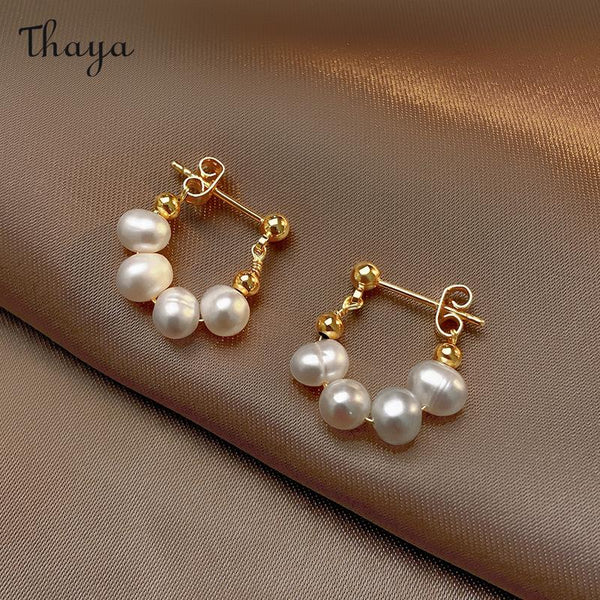 Thaya S925 Silver Pearl Earrings