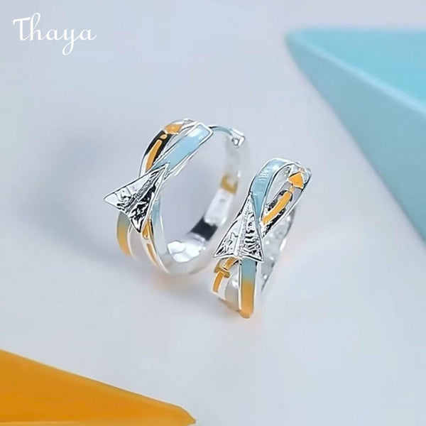 Thaya  Paper Plane  Earrings