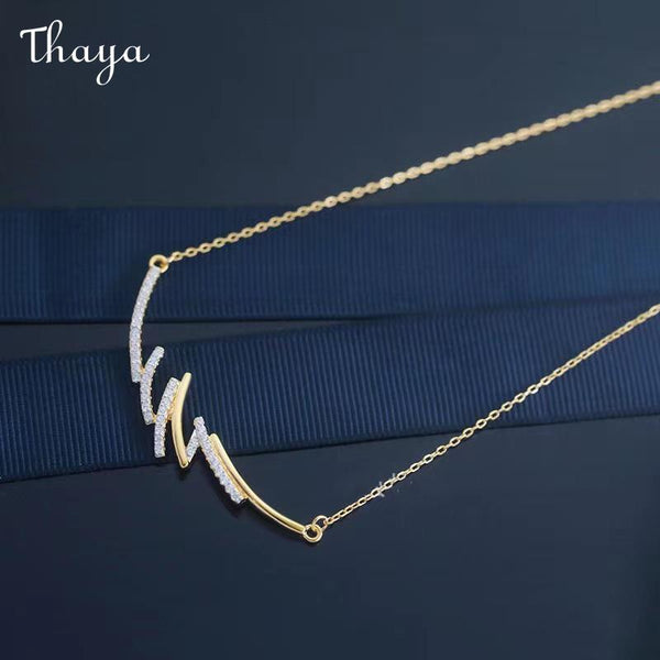 Thaya Zigzag Design Copper Necklace