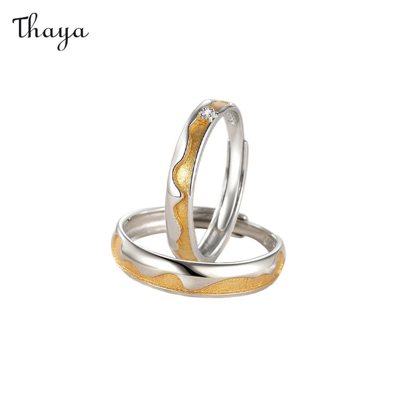 Bagues de couple Sweet Love en argent 999 de Thaya Gold Coast
