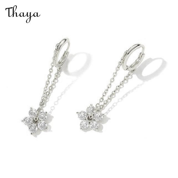 Thaya Chain Flower Earrings