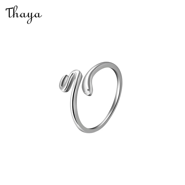 Thaya 925 Silver Simple Snake Ring