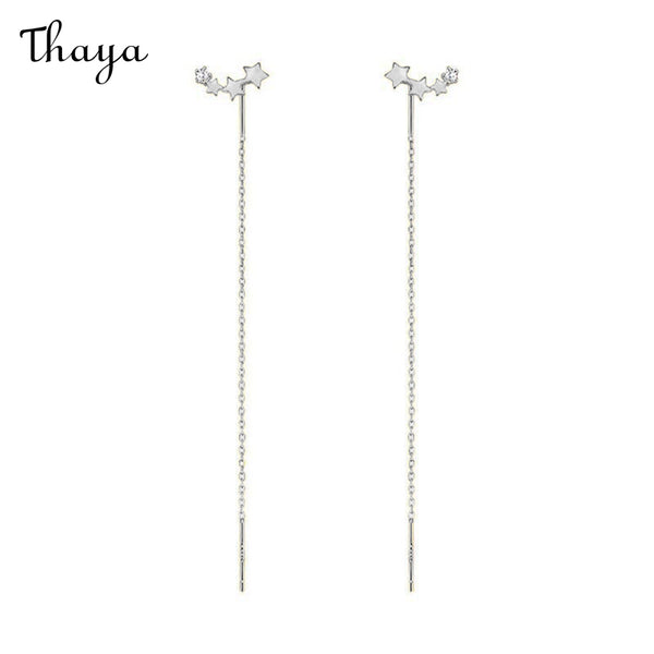 Thaya 925 Silber Stern Ohrringe Draht