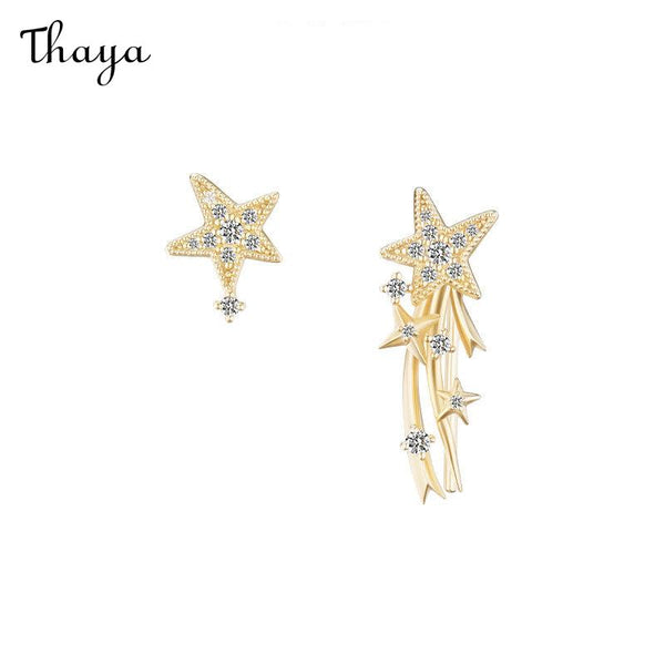 Thaya Bright Star Asymmetric Earrings