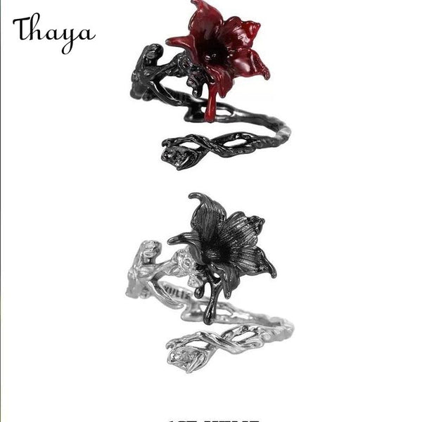 Thaya Dark Rose Ring