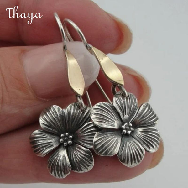 Thaya Flower Drop Earrings
