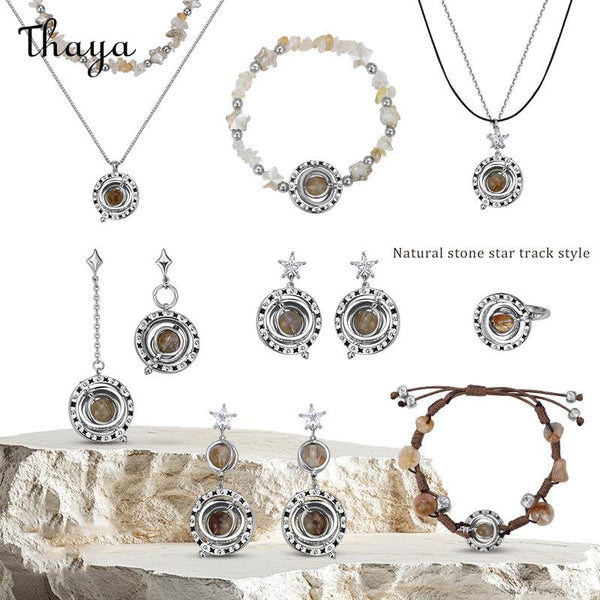 Thaya Natural Stone Star Track  Jewelry Set