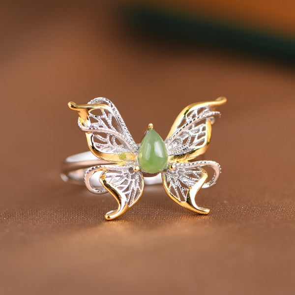 Thaya S925 Silver Butterfly Ring Earrings
