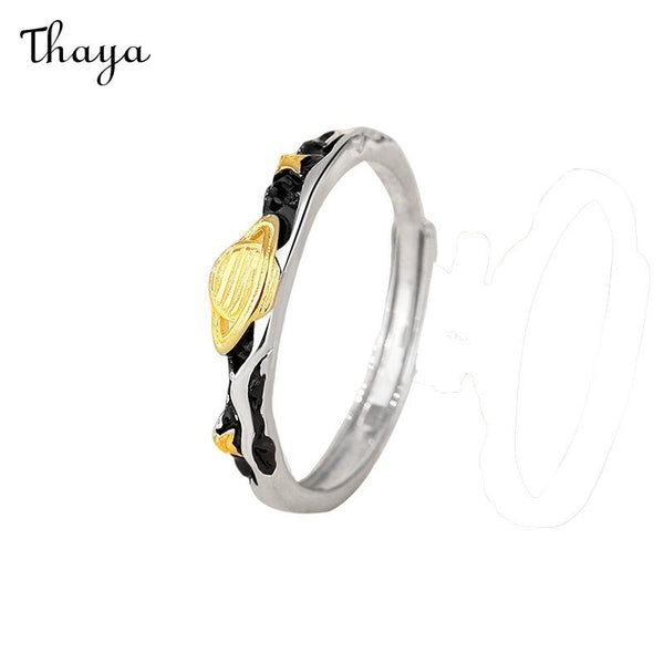 Thaya S925 Silver Only For You Little Prince Planet Couple Rings