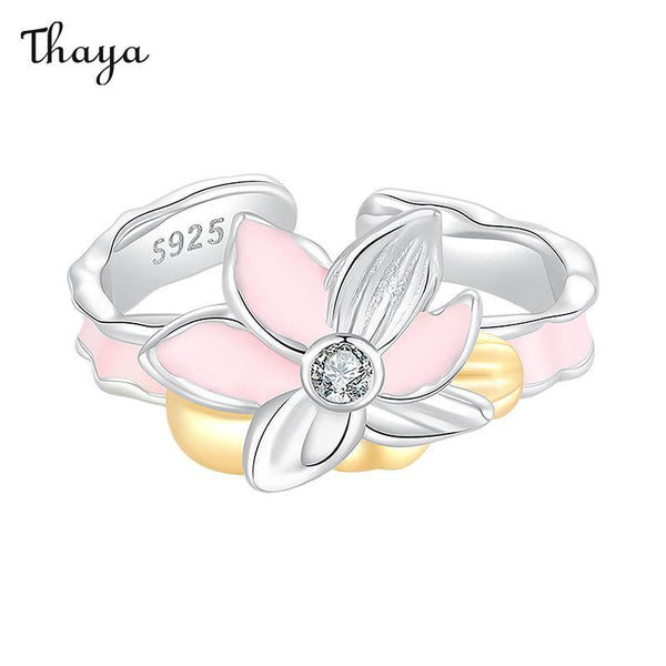 Thaya S925 Silver Lotus Ring