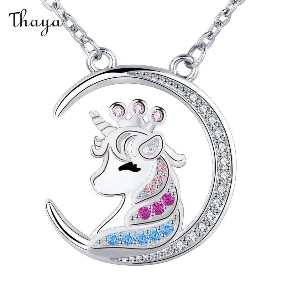 Collier avec pendentif licorne Thaya