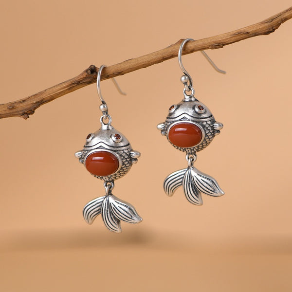 Thaya S925 Silver Fish Earrings