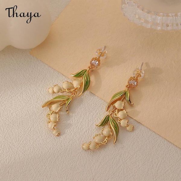 Thaya Lily of the Valley Dangle Earrings