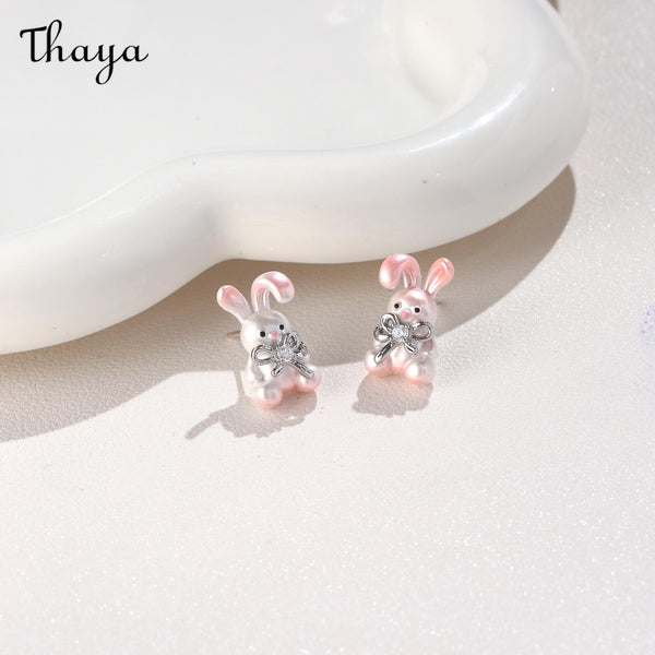 Thaya S925 Silver Cute Rabbit Earrings