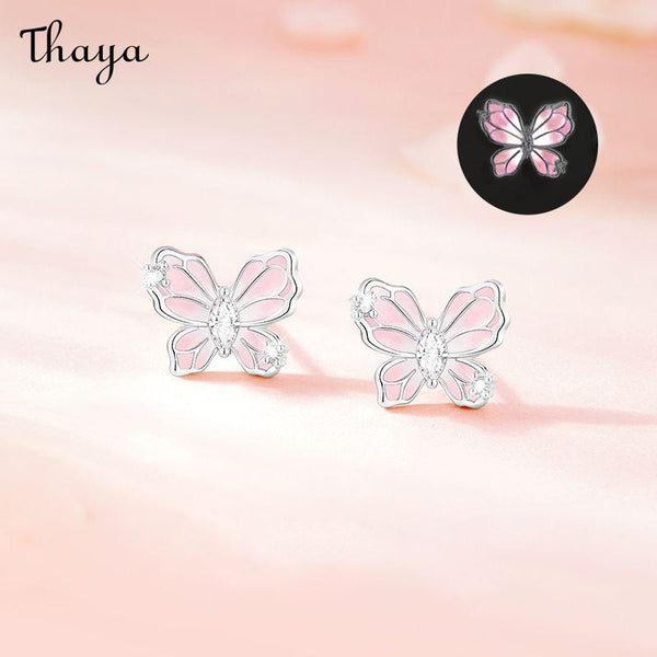 Thaya S925 Silver Butterfly Stud Earrings