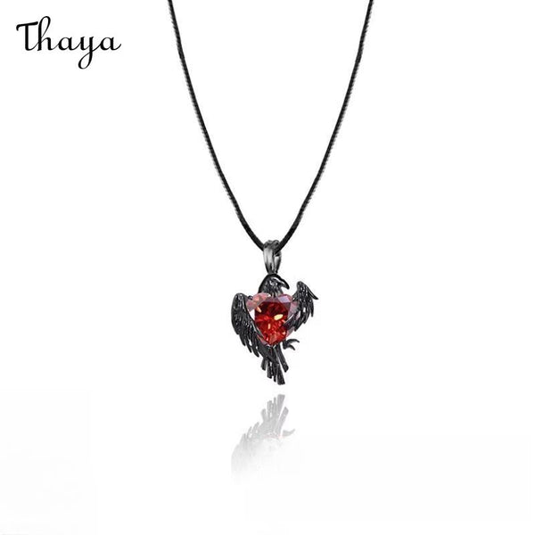 Thaya Cool Dark Crow Necklace