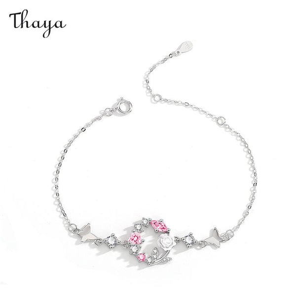 Thaya S925 Silver Lucky Floral Bracelet