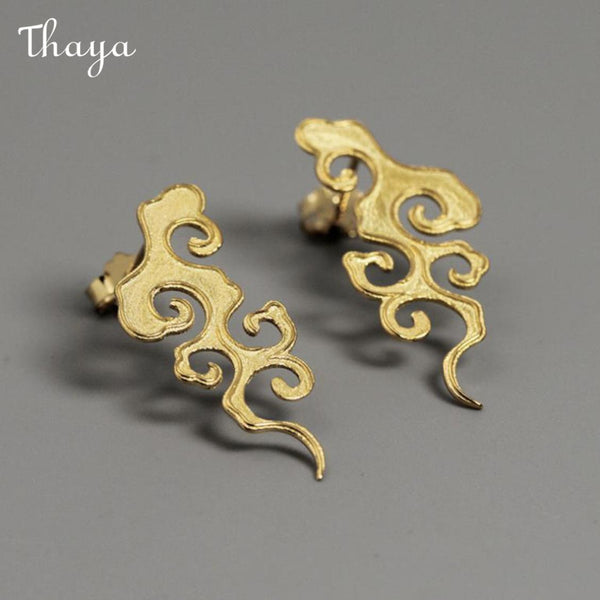 Thaya  Lucky Fire  Cloud Earrings