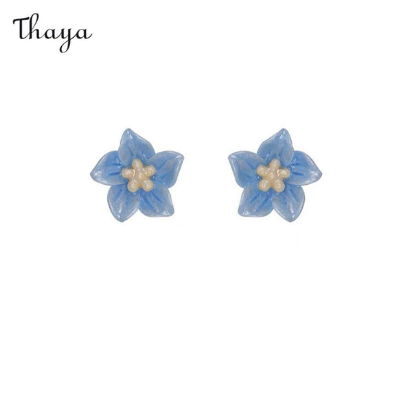 Boucles D'oreilles Tige Fleur Thaya