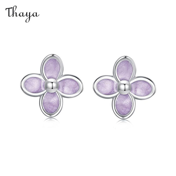 Thaya 925 Silver Fresh and Versatile Lilac Earrings