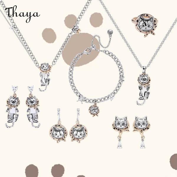 Thaya Baggage Cats Style Jewelry Set