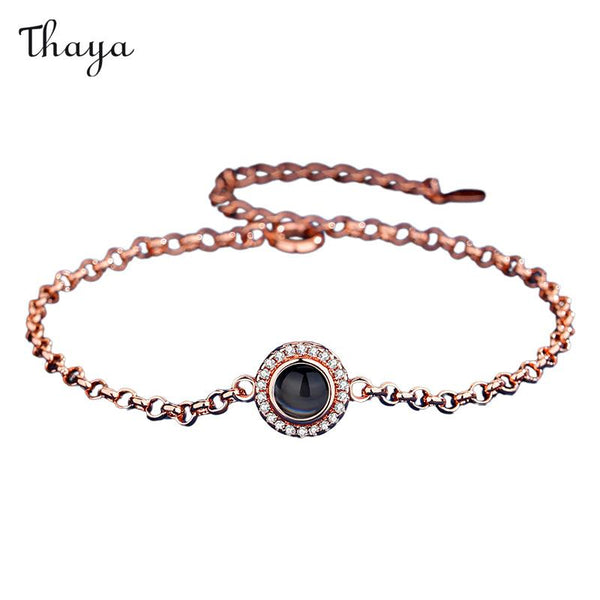 Thaya Personalized Rolo Chain Photo Bracelet