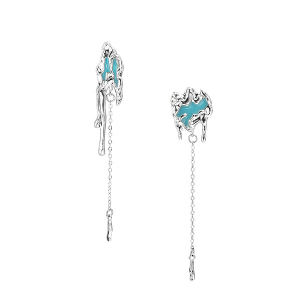 Thaya Asymmetric Drip Earrings