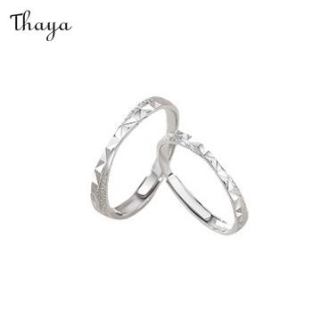 Thaya 925 Silber Sternenmeer Paar Ringe