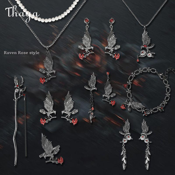 Thaya Raven Rose Style Jewelry Set