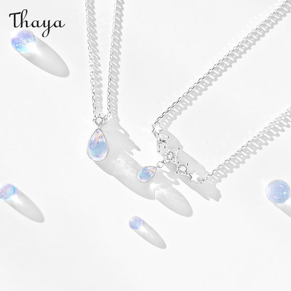 Thaya S925 Silver Teardrop Necklace Set