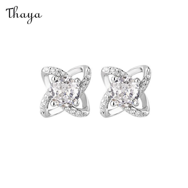 Thaya 999 Silver Elegant Eternal Heart Earrings