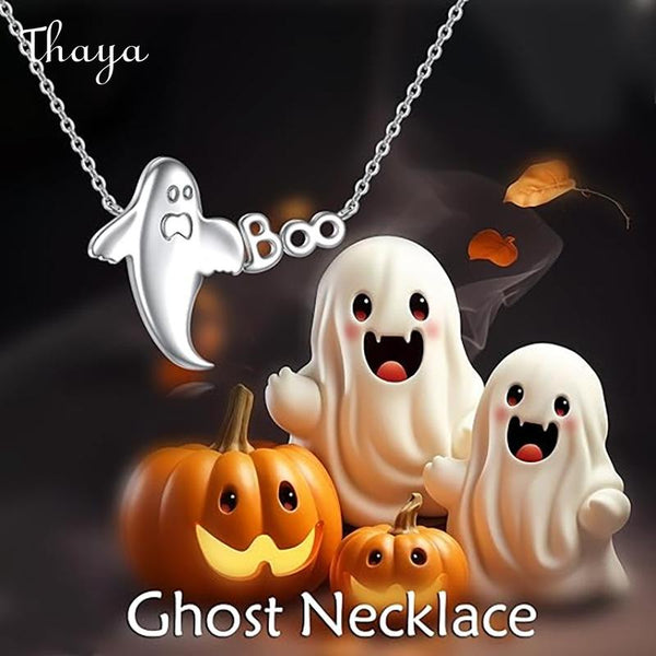 Thaya Halloween Ghost Fun Necklace