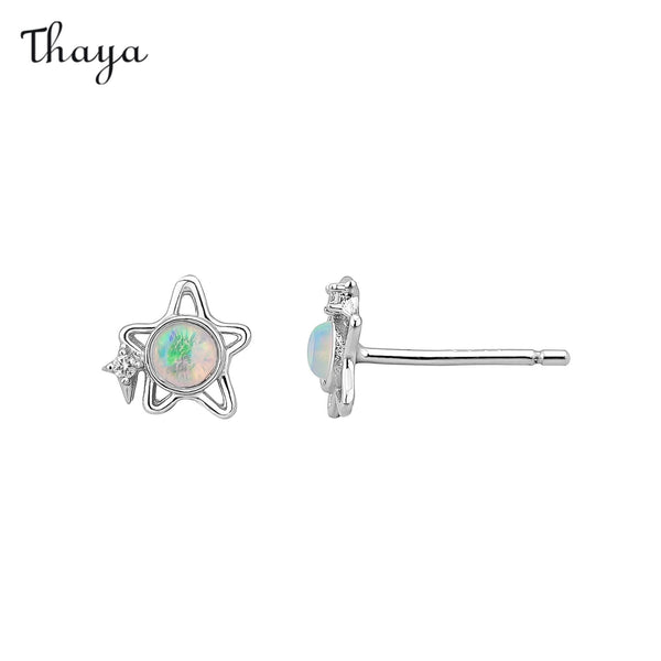 Thaya S925 Silver Hollow Star Earrings