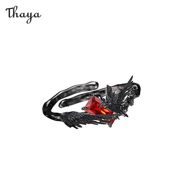 Thaya Punk Dark Raven Ring