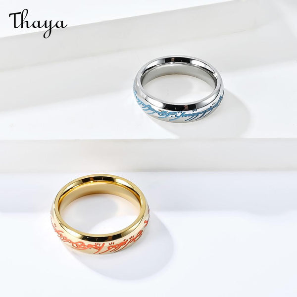 Thaya Luminous Scripture Ring