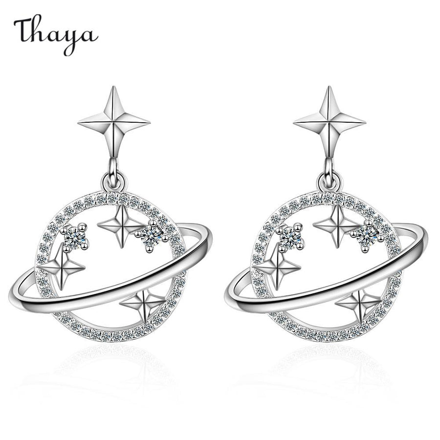 Thaya Planet Star Earrings