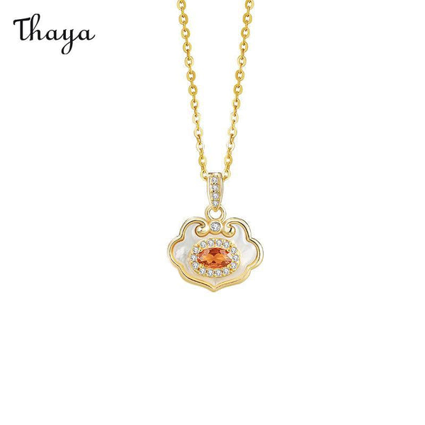 Thaya 925 Silver Ruyi Charm Amulet Jewelry Set