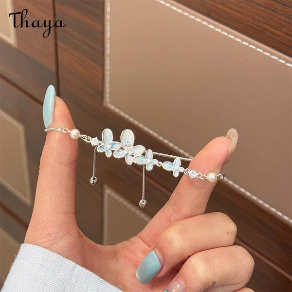 Thaya Enamel Gradient Orchid  Pull-out Bracelet