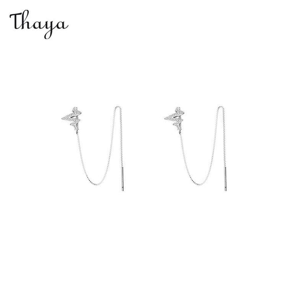 Boucles d'oreilles éclair en argent S925 Thaya