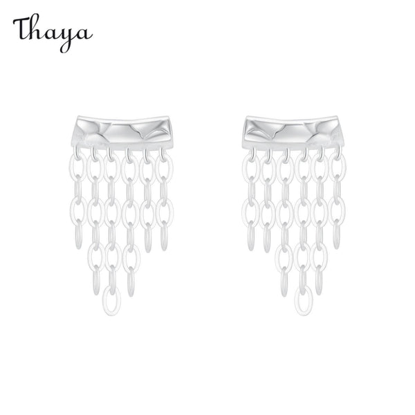 Thaya S925 Silver Chain Tassel Earrings