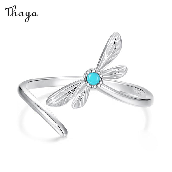 Thaya 925 Silver Spring Dragonfly Jewelry Set