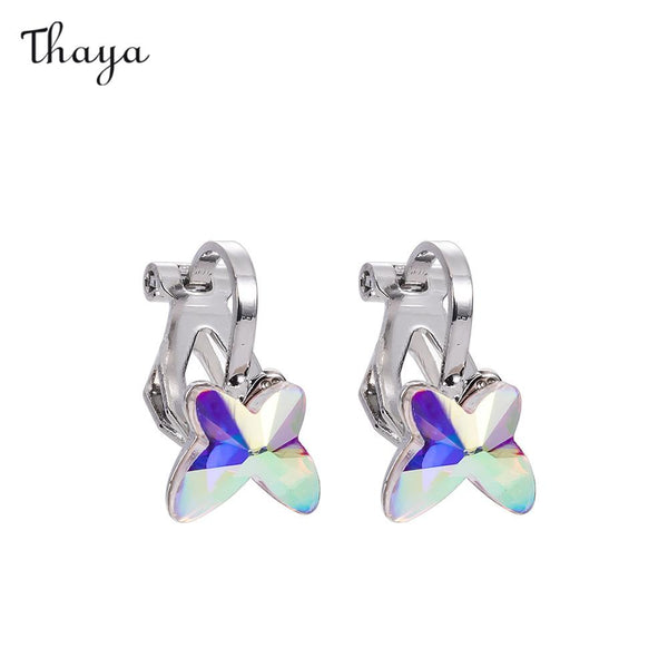 Thaya Butterfly Clip Earrings