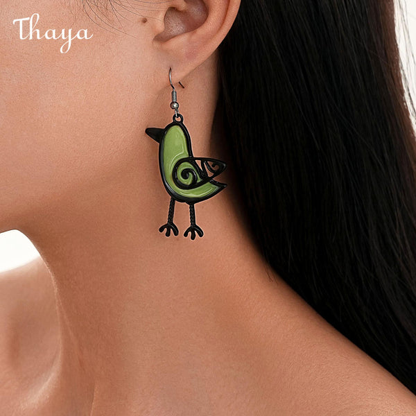 Thaya Bird Drop Earrings
