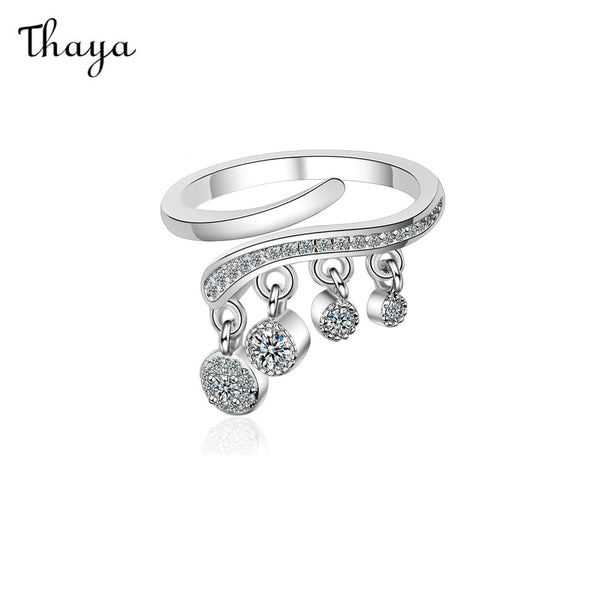 Thaya Diamond Tassel Drop Ring