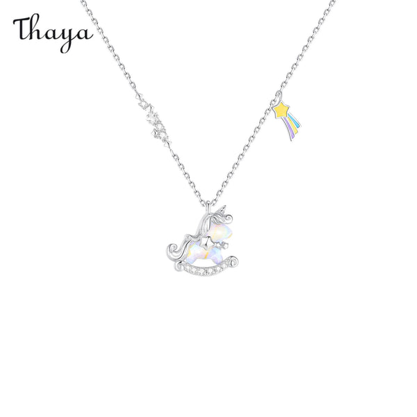 Thaya s925 Silver Aurora Dream Horse Necklace